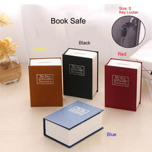 Load image into Gallery viewer, S Dictionary Book Safe Security Key Locker Money Hidden Secret Safe Key Safe Box Cash Money Storage Jewelry Lock Box Piggy Bank
