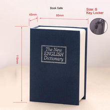 Load image into Gallery viewer, S Dictionary Book Safe Security Key Locker Money Hidden Secret Safe Key Safe Box Cash Money Storage Jewelry Lock Box Piggy Bank

